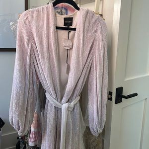 Retrofete Gabrielle Robe in Moonglow White